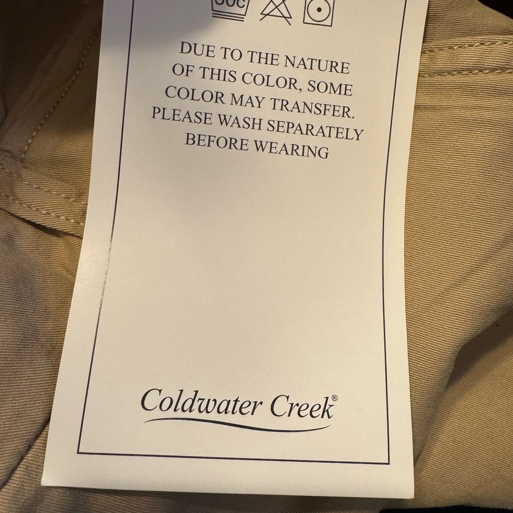 NWT COLDWATER CREEK CHINO SHORTS 12 PETITE #X - Picture 7 of 10
